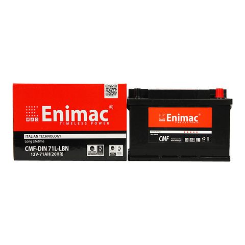 Ắc quy Enimac DIN71L-LBN (DIN LB3) 12V 71AH