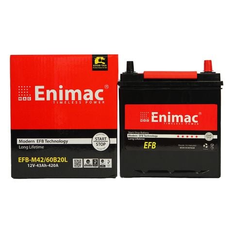 Ắc quy Enimac EFB M42/60B20L 12V 43AH