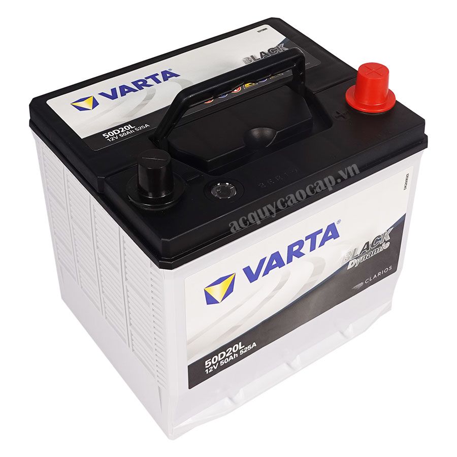 Ắc quy Varta 50D20L 12V 50Ah nhập khẩu Hàn Quốc, giá bán tốt, hợp lý