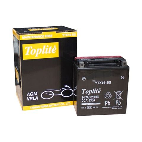 Ắc Quy Toplite YTX16-BS 12V 14AH