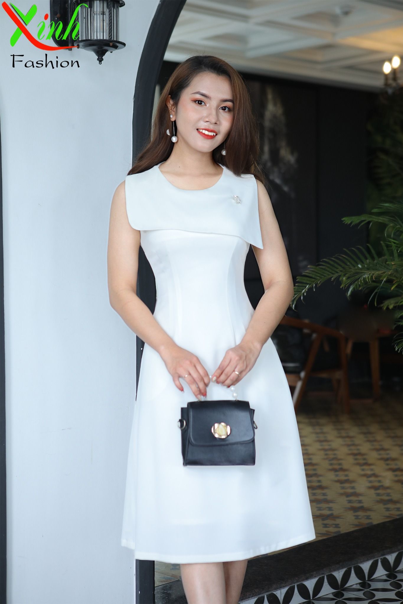 Váy suông đẹp trẻ trung Thời trang LYBEE cao cấp