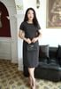 Đầm Suông Chấm 2 Túi Che Bụng Gọn Eo Co Giãn 4 Chiều DL248