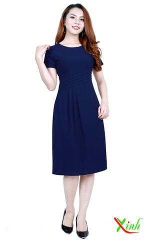  Đầm Suông A xếp ly thanh lịch gọn dáng DL441 