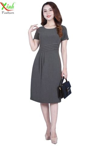  Đầm Suông A xếp ly thanh lịch gọn dáng DL501 