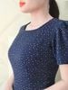 Đầm Suông A Xanh than bi nhí DL564