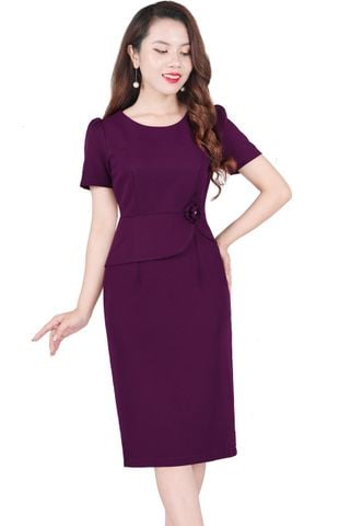  Đầm Peplum kết hoa thủ công sang trọng DL805 