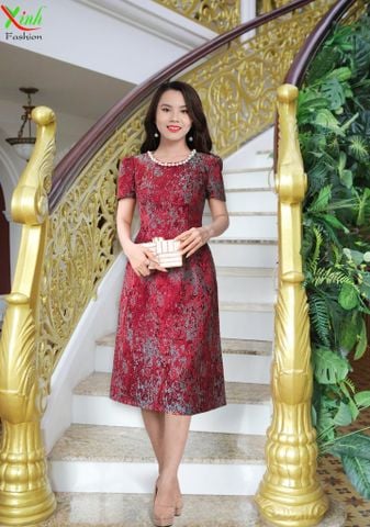  Đầm Gấm Hoàng Gia Thượng hạng Kết Đá DL840 