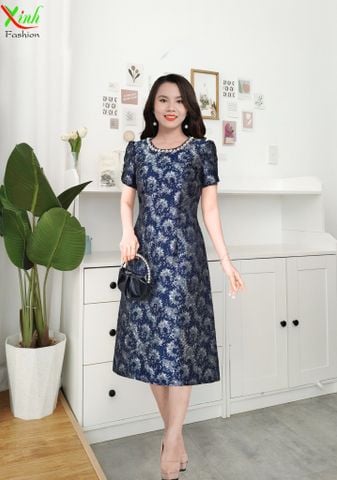  Đầm Gấm Hoàng Gia Thượng hạng kèm lót lụa DL842 