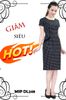 Đầm Suông Chấm 2 Túi Che Bụng Gọn Eo Co Giãn 4 Chiều DL248