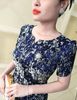 Đầm Gấm Hoàng Gia Thượng kèm lót tặng cài áo sang trọng DL843