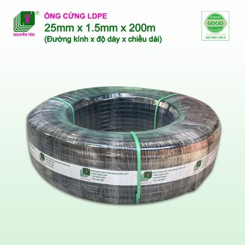 Ống tưới LDPE Nguyễn Tân 25mm x 1.5mm x 200m