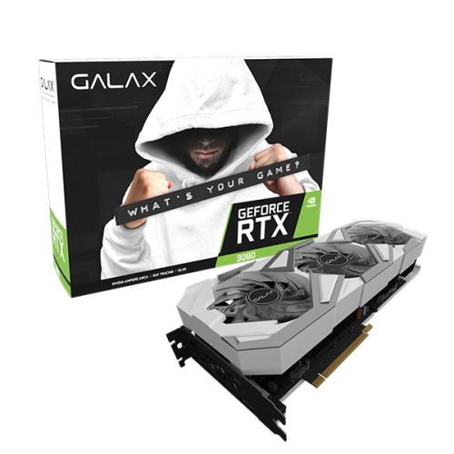 Card Màn Hình Galax GeForce RTX™ 3080 EX GAMER (1-CLICK OC) 10GB GDDR6X Black / White