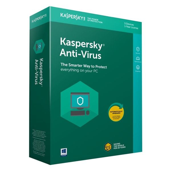 Phần Mềm Diệt Virus Kaspersky Antivirus 1 User (KL1171MUAFS)