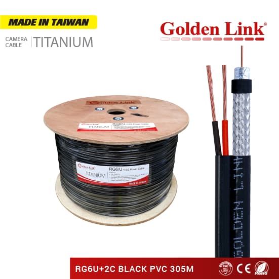 Cáp đồng trục RG6/U golden Link 305m (mét)