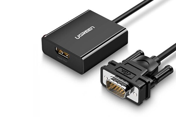 Cáp chuyển đổi VGA sang HDMI màu đen Ugreen 60814