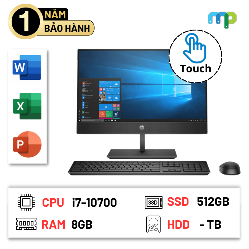Máy bộ HP ProOne 600 G6 AiO Touch (i7-10700/ 8GB/ 512GB SSD/ 21.5