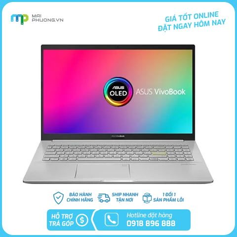 Laptop Asus M513U (R5-5500U/8GB/512GB/15.6''FHD/Win10/Bạc)