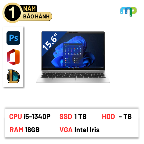 Laptop HP 450 G10 I5-1340P/16GB/SSD 1TB/15.6