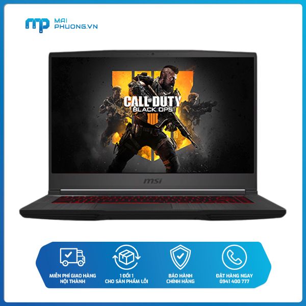 Laptop MSI Gaming GF65 Thin 10SDR 623VN (i5-10300H/8GB/512GB SSD/15.6FHD, 144Hz/GTX1660 TI 6GB DDR6/Win10/Black)