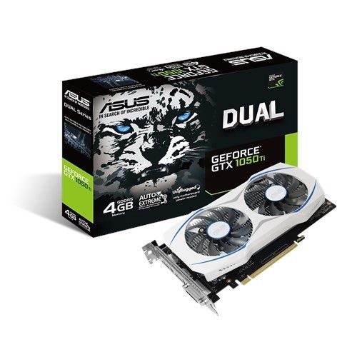 Card màn hình Asus Dual 4GB-GTX1050Ti-04G