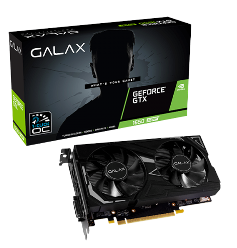 Card màn hình Galax T660 Black GF GTX1650 Super EX (1-Click OC) 4Gb GDDR6 65SQL8DS61EX