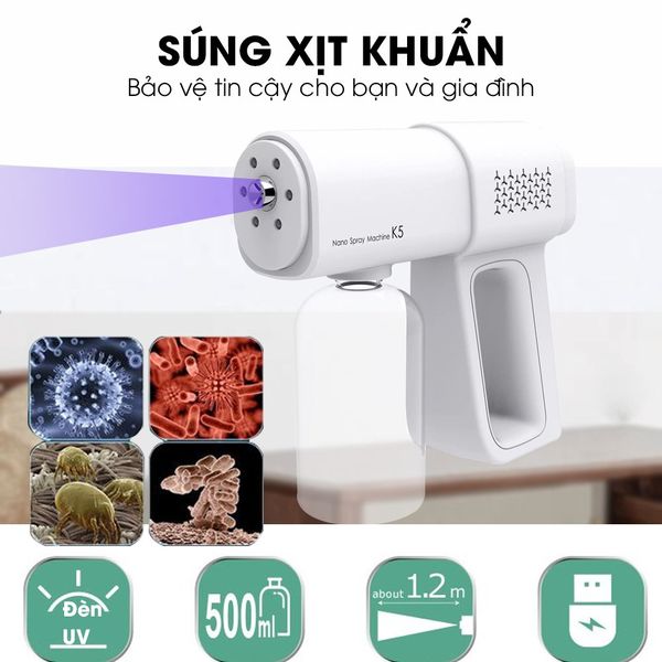 Súng xịt khử khuẩn Nano Spray Machine K5