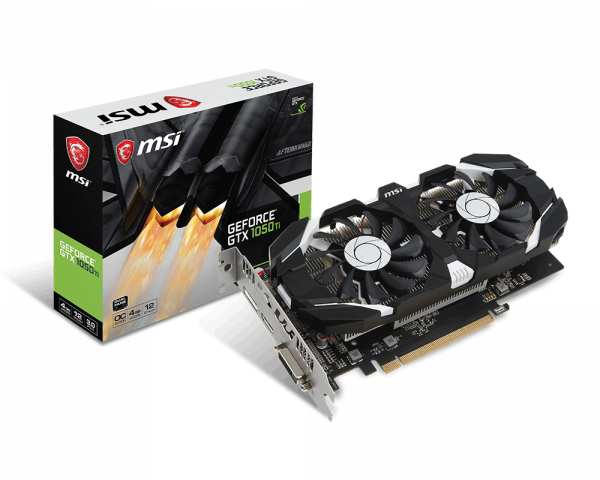 Card Đồ Hoạ GEFORCE GTX 1050 Ti 4GT OCV1 - Tiger 2 fan