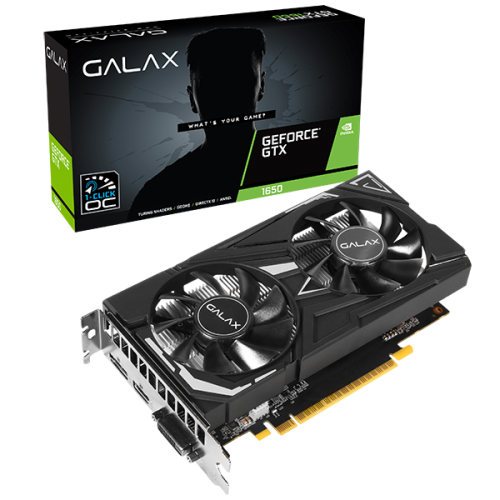 Card màn hình Galax T75L Black GF GTX1650 EX (1-Click OC) 4Gb GDDR6 65SQL8DS66E6