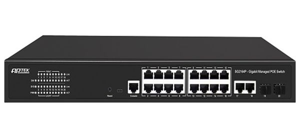 16-port Gigabit PoE Managed Switch APTEK SG2164P