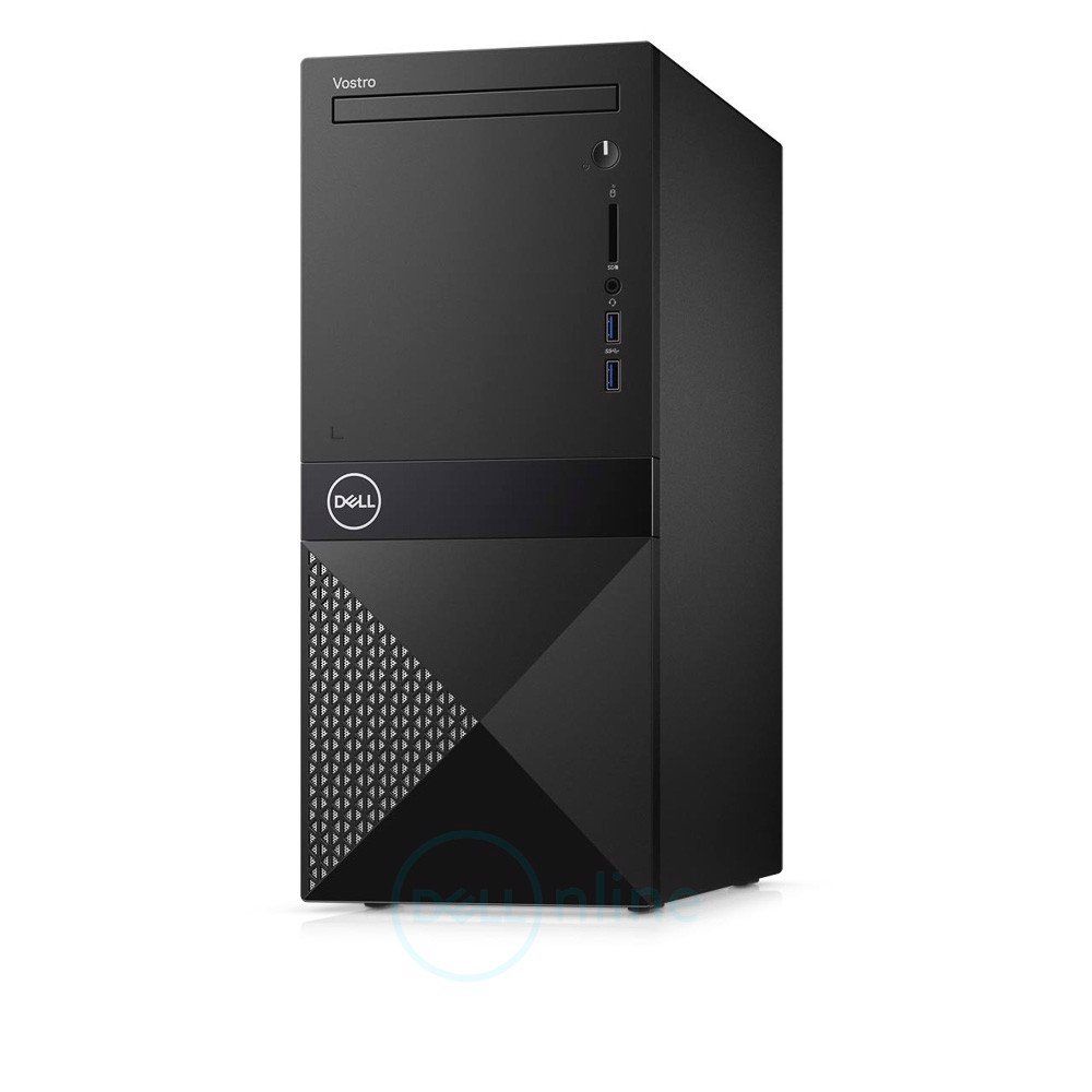 Máy bộ Dell Vostro 3671 70205619, Intel Core i7-9700 (3.00 GHz,12 MB), 8GB RAM, 1TB HDD, DVDRW, WL+BT Card, Keyboard, Mouse, Win 10 Home, McAfeeMDS, 1Yr