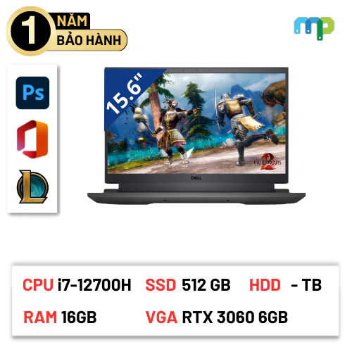 Laptop Dell G15 5520 I7-12700H/16G/SSD 512GB/15.6