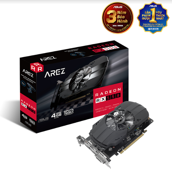 Card màn hình Asus 4GB RX550-4G