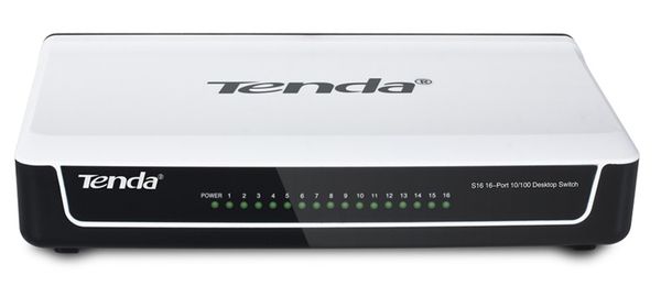 Switch 16 cổng tốc độ 10/100 Mbps, Tenda S16