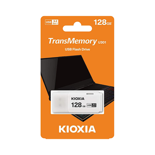 Ổ Cứng Di Động (Usb) 128GB Kioxia U301 3.2 Trắng