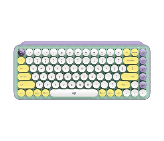 Bàn phím không dây Logitech Emoji Pop Keys -Tím (920-010578)