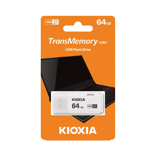 Ổ Cứng Di Động (Usb) 64GB Kioxia U301 3.2 Trắng