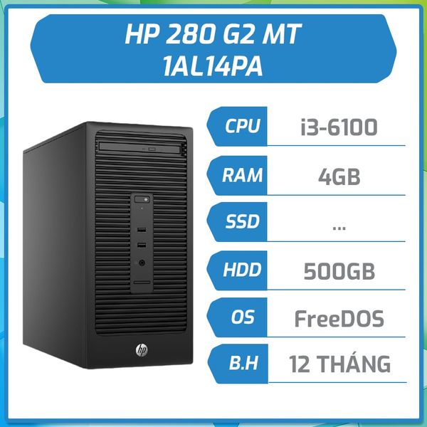 Máy bộ HP 280 G2 MT i3-6100/4GB/500GB/DVDRW 1AL14PA