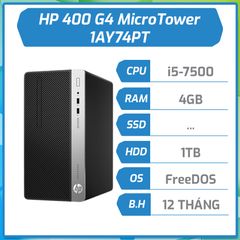 Máy bộ HP 400 G4 MicroTower i5-7500/4GB/1TB/DVDRW 1AY74PT