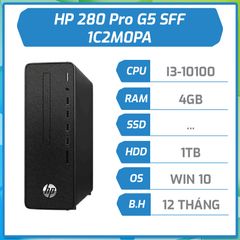 Máy bộ PC HP 280 Pro G5 SFF 1C2M0PA(Intel Core i3-10100/4GB/1TBHDD/Windows 10 Home SL 64-bit/DVD/CD RW/WiFi 802.11ac)