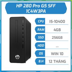 Máy bộ hãng HP 280 Pro G5 SFF i5-10400|4GB|256GB|DVDRW|ĐEN|W10SL (1C4W3PA)
