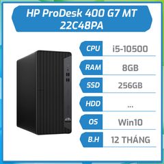 Máy bộ PC HP ProDesk 400 G7 MT (22C48PA)(Intel Core i5-10500/8GB/256GBSSD/Windows 10 Home SL 64-bit/DVD/CD RW/WiFi 802.11ac)