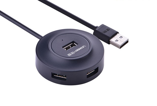 Bộ chia cổng USB 4 cổng 2.0, đen, Ugreen 20277