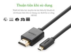 Cáp Micro HDMI to HDMI dài 2m chính hãng Ugreen 30103