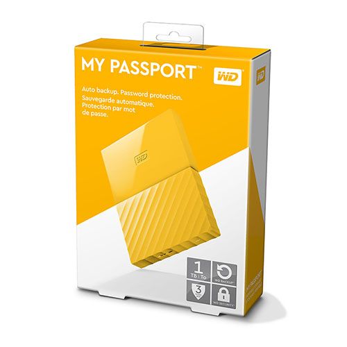 Ổ cứng WD My Passport 1TB WDBYNN0010BYL Vàng 2.5