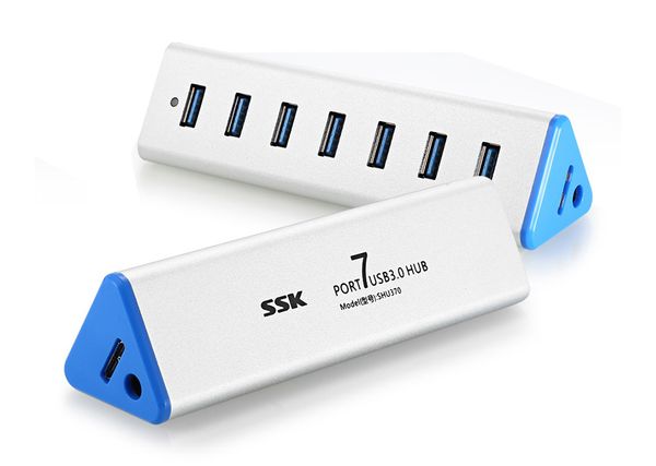 Bộ Chia Cổng Usb Ssk Shu 370, 7-1 + nguồn