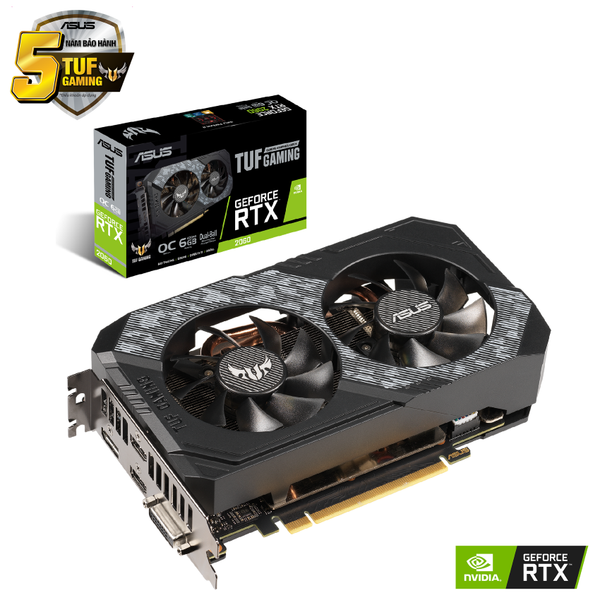 Card màn hình Asus TUF - RTX 2060  06G Gaming