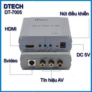 Hộp Chuyển Tín Hiệu  Multi Av Hdmi Dtech Dt-7005