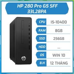 Máy bộ hãng HP 280 Pro G5 SFF (i5-10400/8GB/256GB/DVDRW/ĐEN/Win10)