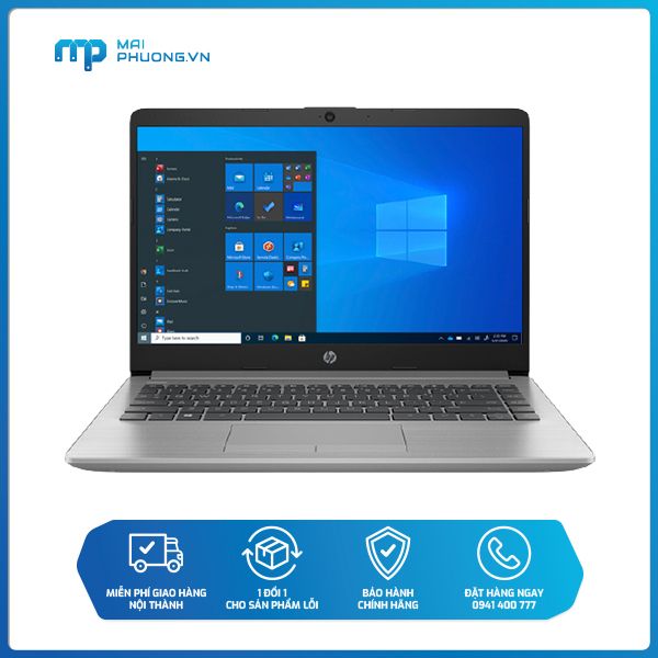 Laptop HP 240 G8 i3-1005G1/4GD4/256GSSD/14.0FHD/ Wlac/BT4.2/3C41WHr/BẠC/W10SL 342G5PA