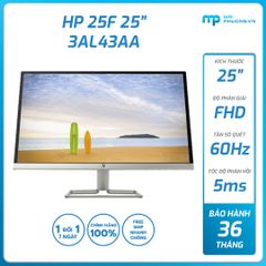 Màn hình HP 25 inch 25f 1920x1080/60Hz/Vga/HDMI/Đen 3AL43AA (D)